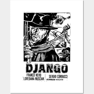 Django, vintage movie Posters and Art